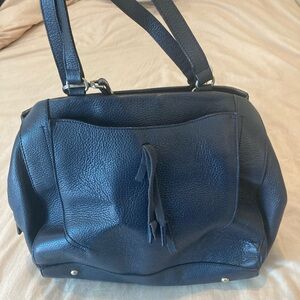 DIMONI spanish Navy Leather Bag
